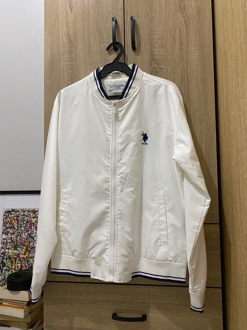 Us polo assn white jacket sales