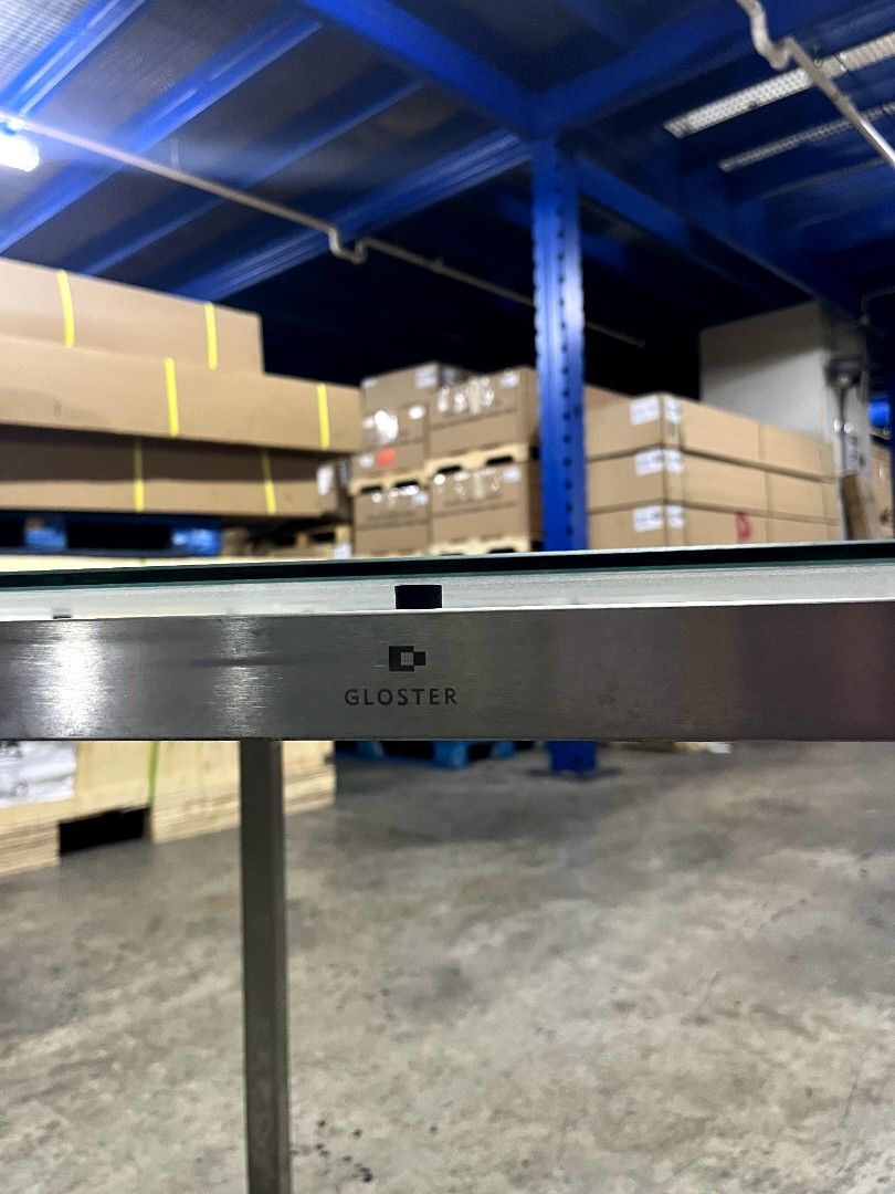 (USED) GLOSTER GLASS TABLE, Furniture & Home Living, Outdoor Furniture