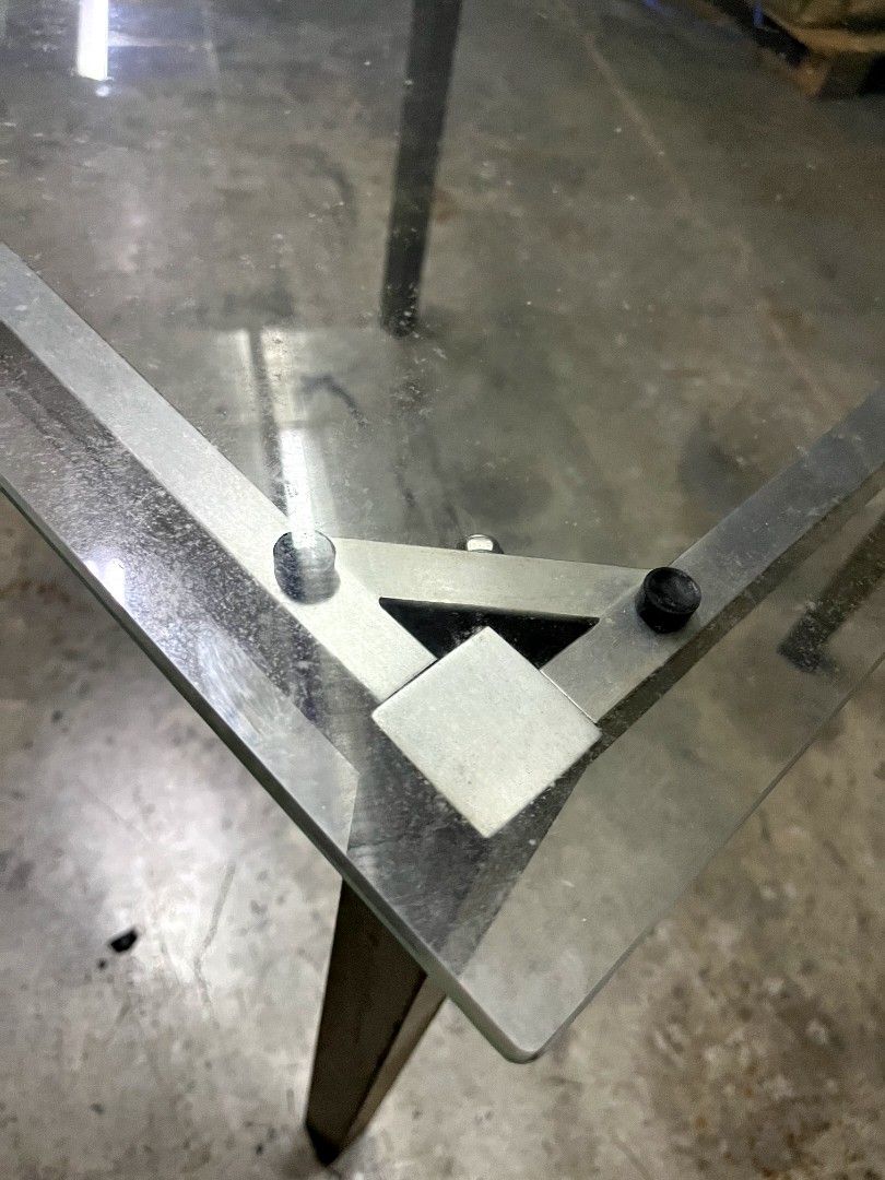 (USED) GLOSTER GLASS TABLE, Furniture & Home Living, Outdoor Furniture