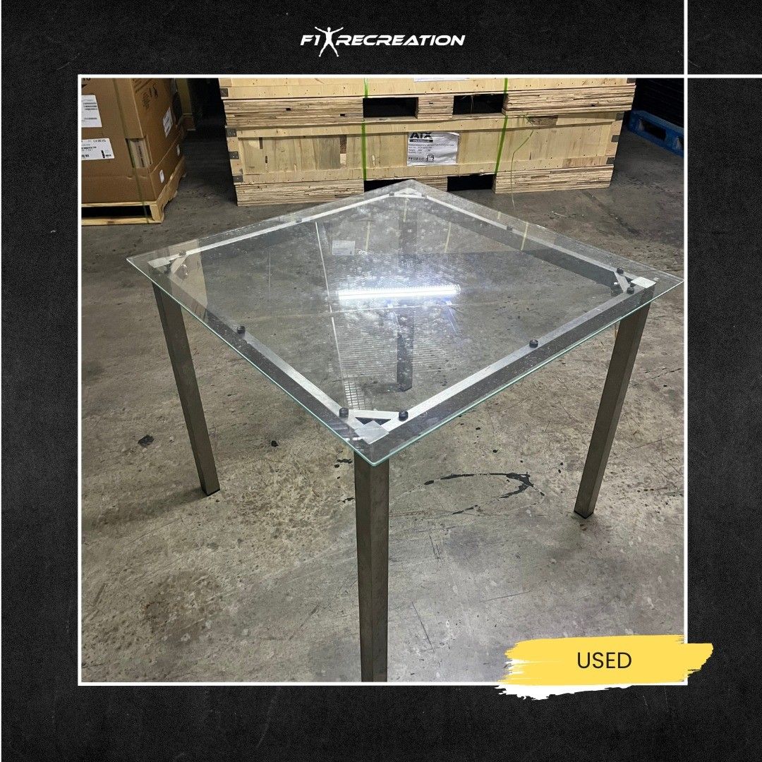 (USED) GLOSTER GLASS TABLE, Furniture & Home Living, Outdoor Furniture