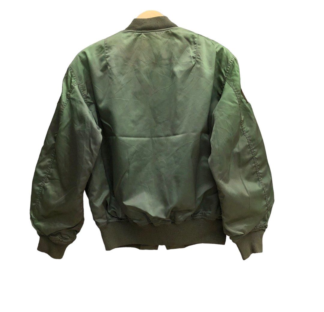 80s〜90s ma-1 vintage TALON ZIP silv 80s 90s MA-1 vintage old