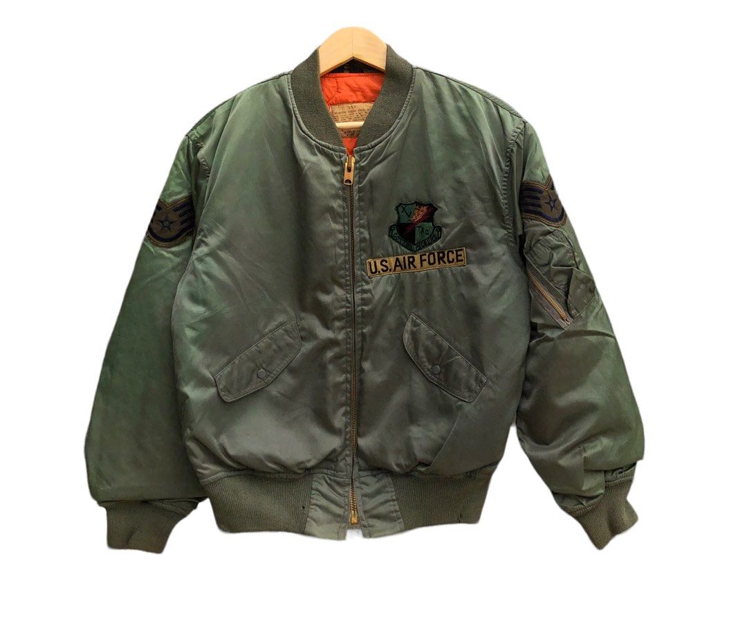 80s〜90s ma-1 vintage TALON ZIP silv 80s 90s MA-1 vintage old