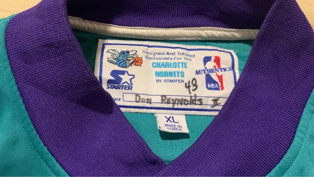 Charlotte hornets starter jacket xl new arrivals