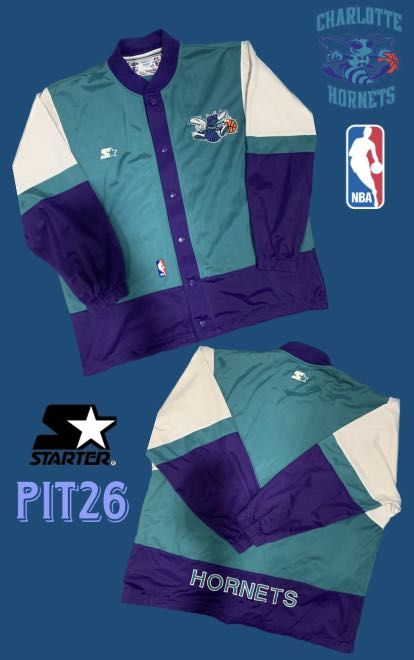 Retro charlotte hornets discount jacket