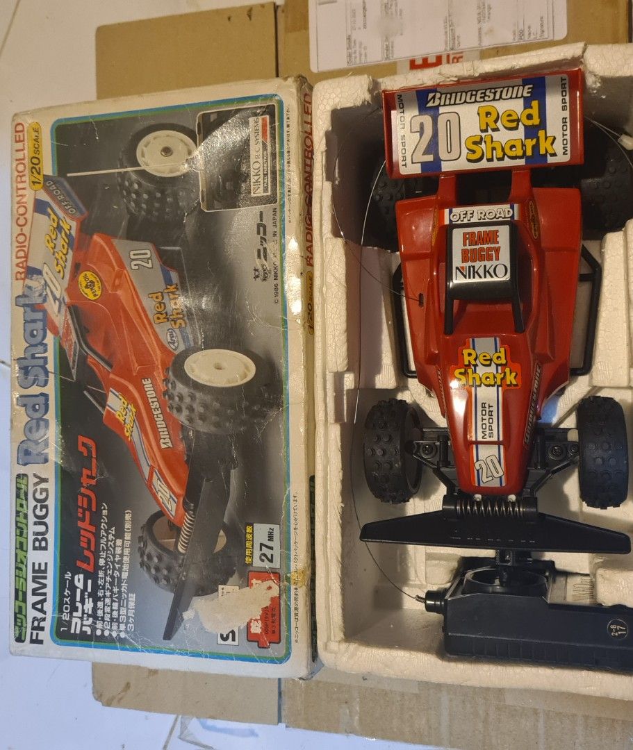 Vintage Nikko RC Frame Buggy Red Shark, Hobbies & Toys, Toys & Games on