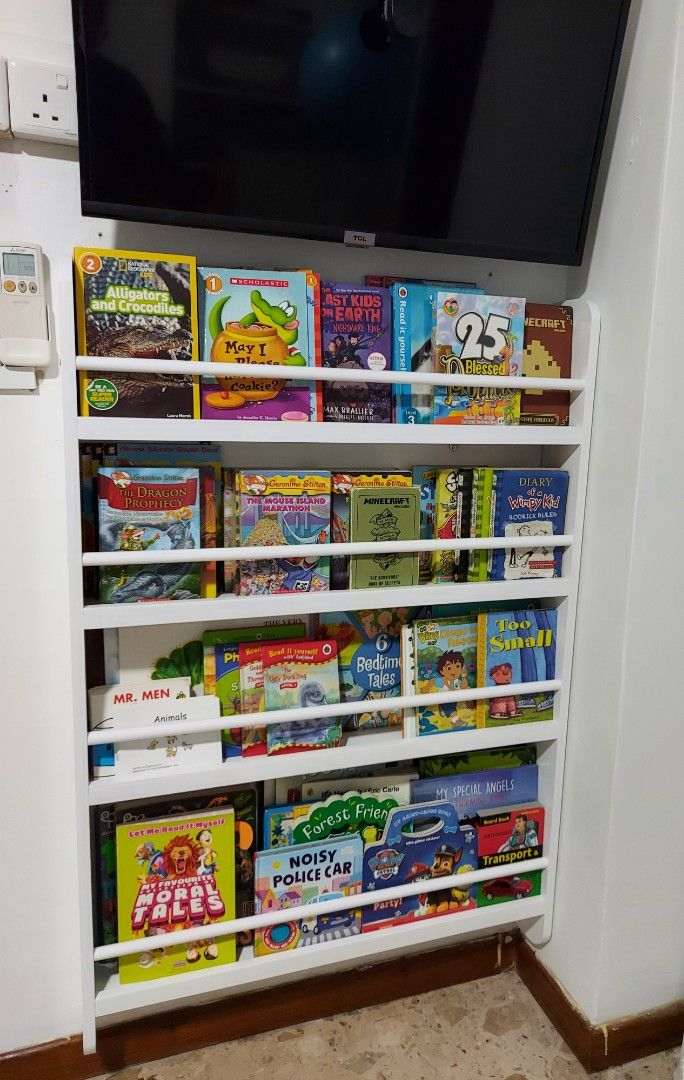 Wallmount Book Rack/Shelf, Furniture & Home Living, Furniture, Shelves