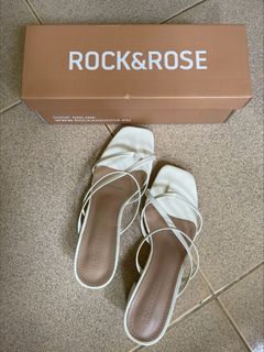 White sandal heels (size 36)