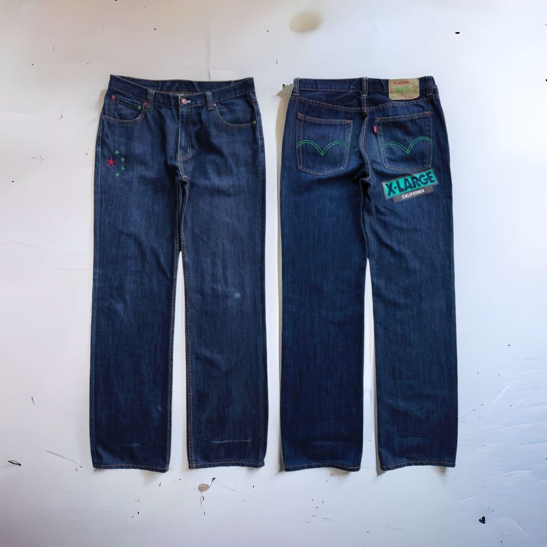 Xlarge x levis 502 #Prelovedproud, Men's Fashion, Bottoms, Jeans on  Carousell
