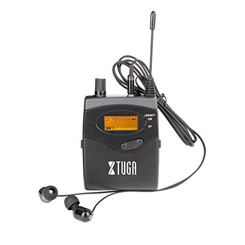 XTUGA IEM1200 UHF Wireless In Ear Monitor System SR2050 Type 2 Channel Transmitter with 4