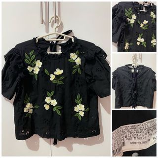 Zara Embroidered Top