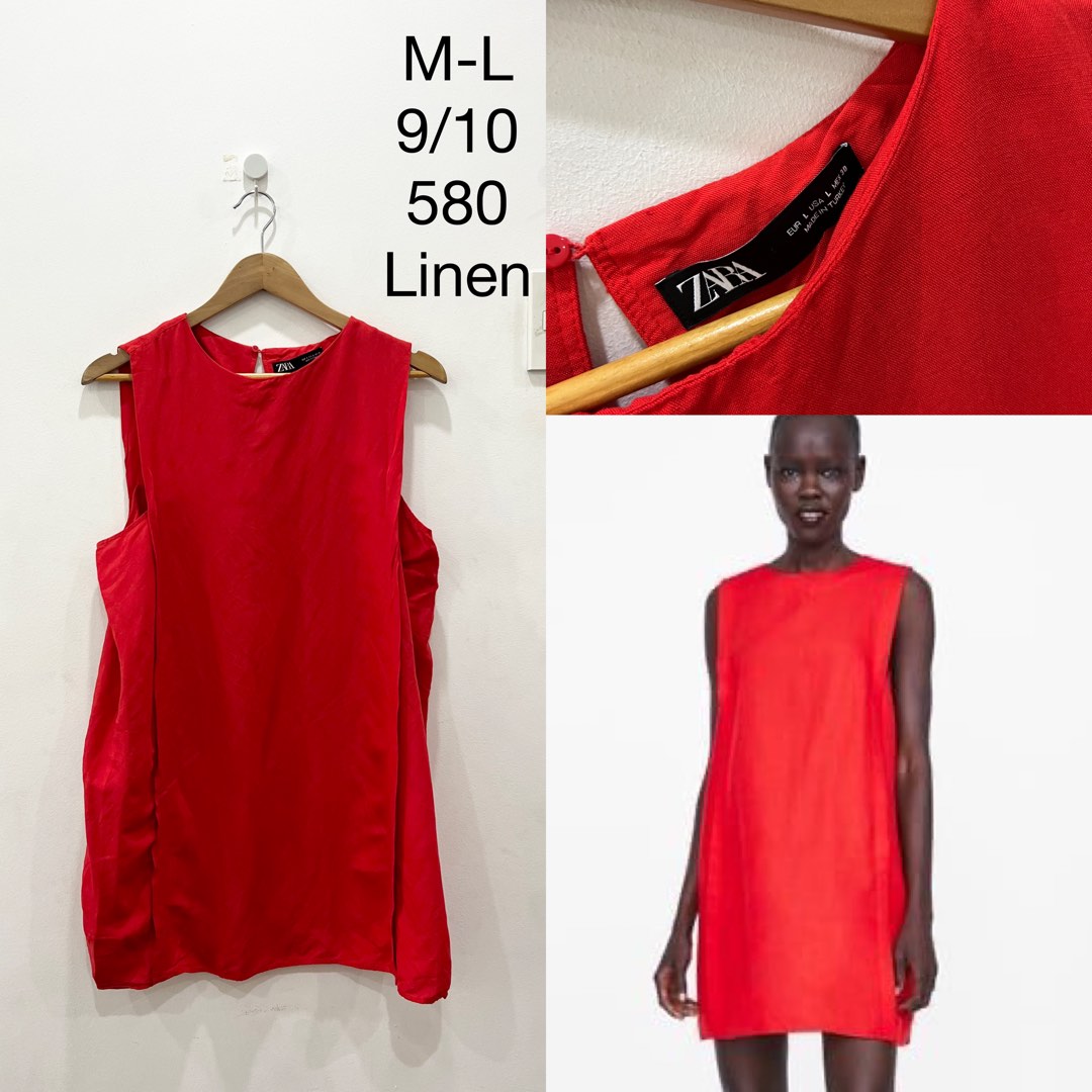 Zara linen, Women's Fashion, Dresses & Sets, Dresses on Carousell