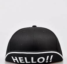 Zipper Style HELLO wording cap