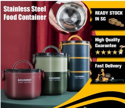 1pc Stainless Steel Insulated Soup Cup, Double Layer Insulation Lunch Box  For Office School