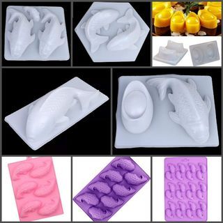 3D Koi / Ingot Plastic Silicone Jelly Chocolate Mold