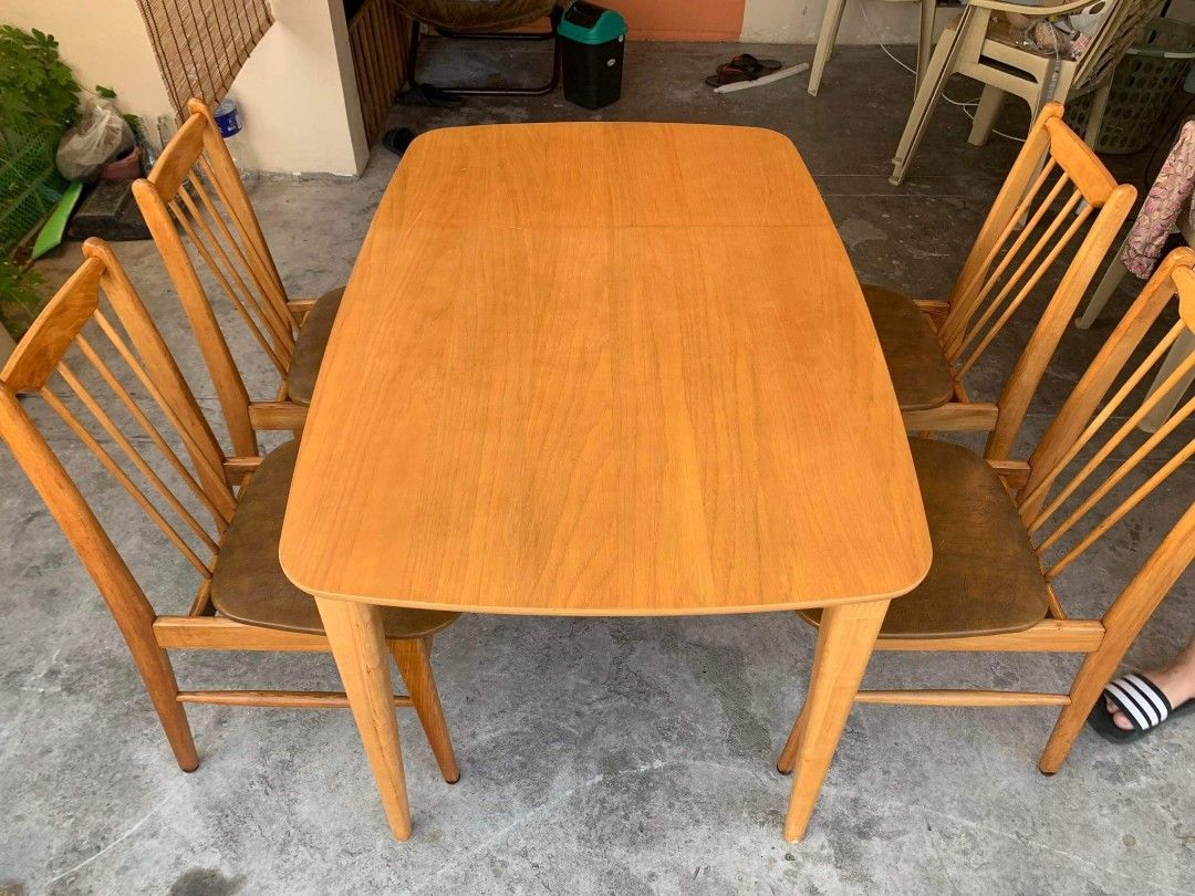 4 seater dining table, Furniture & Home Living, Furniture, Tables