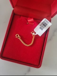 916 Gold Safety Chain for Bracelet