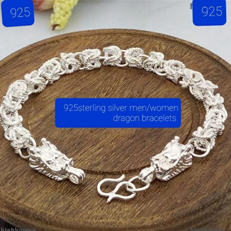 Pure silver bracelet new arrivals design for mens