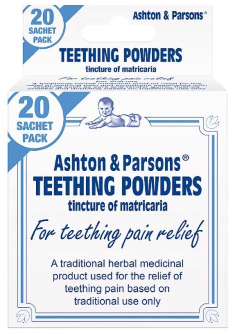 嬰兒牙粉 Ashton and Parsons Teething Powder 20 Sachets, 兒童＆孕婦用品, 護理及餵哺
