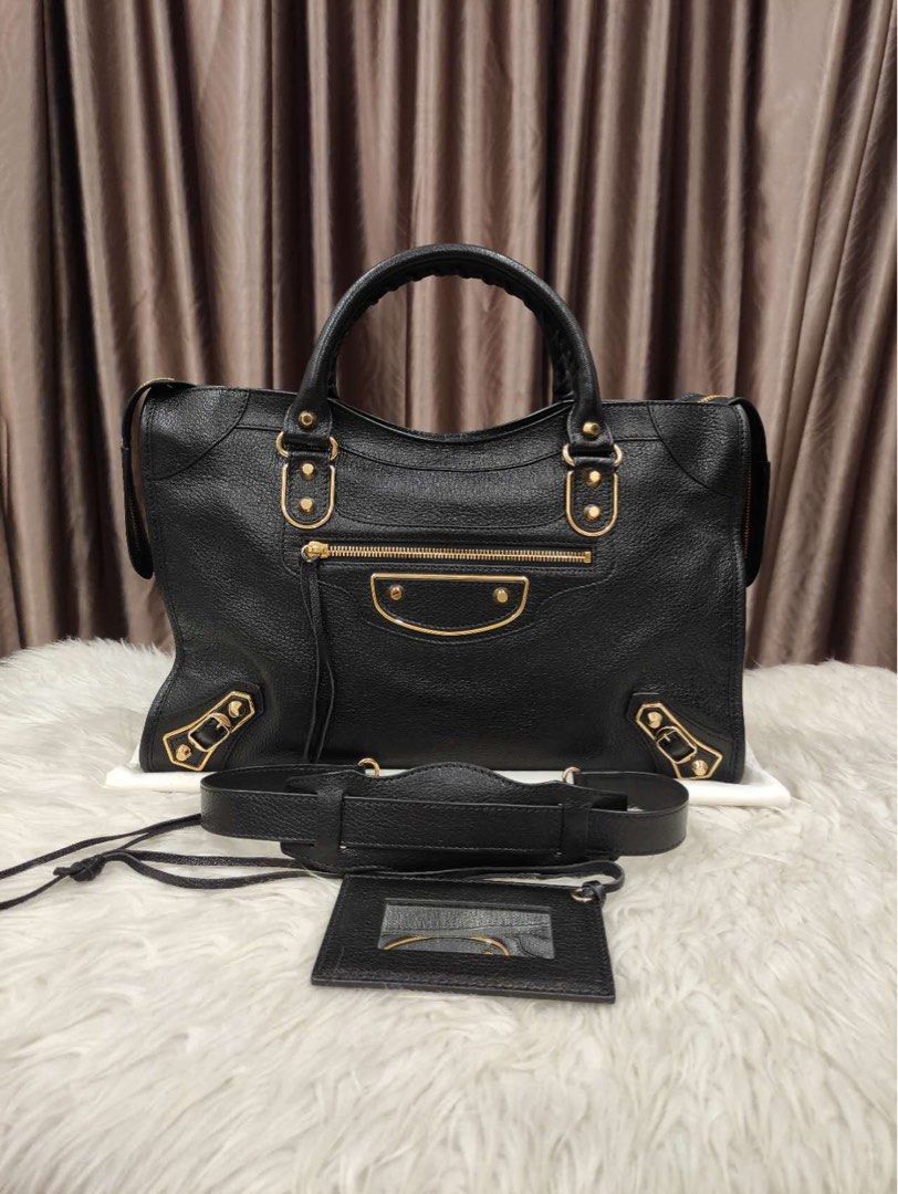 Authentic Balenciaga Metallic Edge Medium City