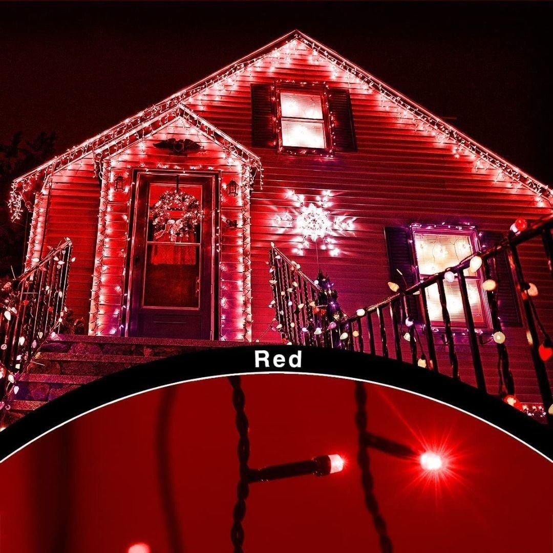 Ansio christmas icicle lights outdoor discount