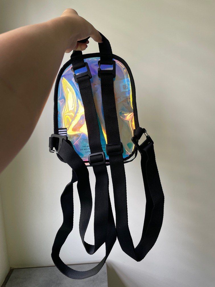 Holographic mini outlet backpacks