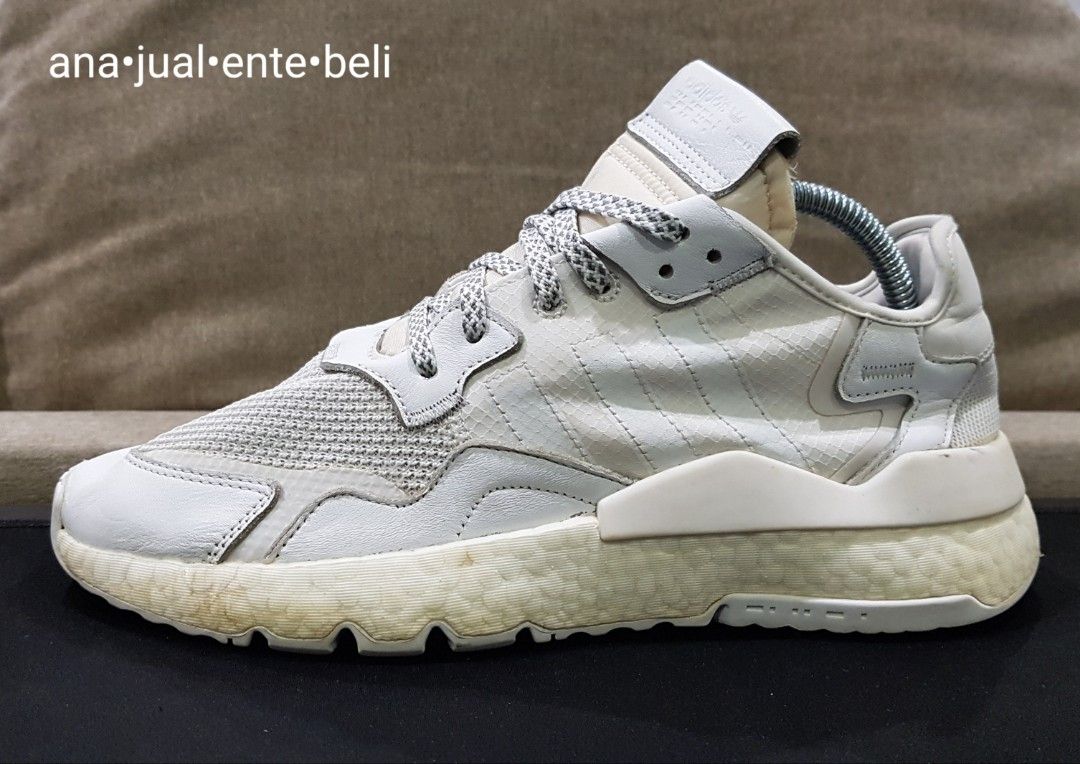 Adidas nite jogger sales white clear grey