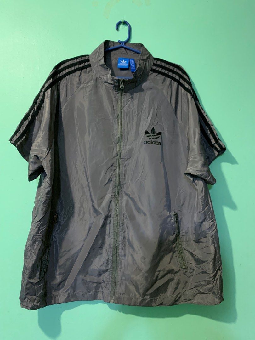 Adidas short sleeve wind jacket hot sale