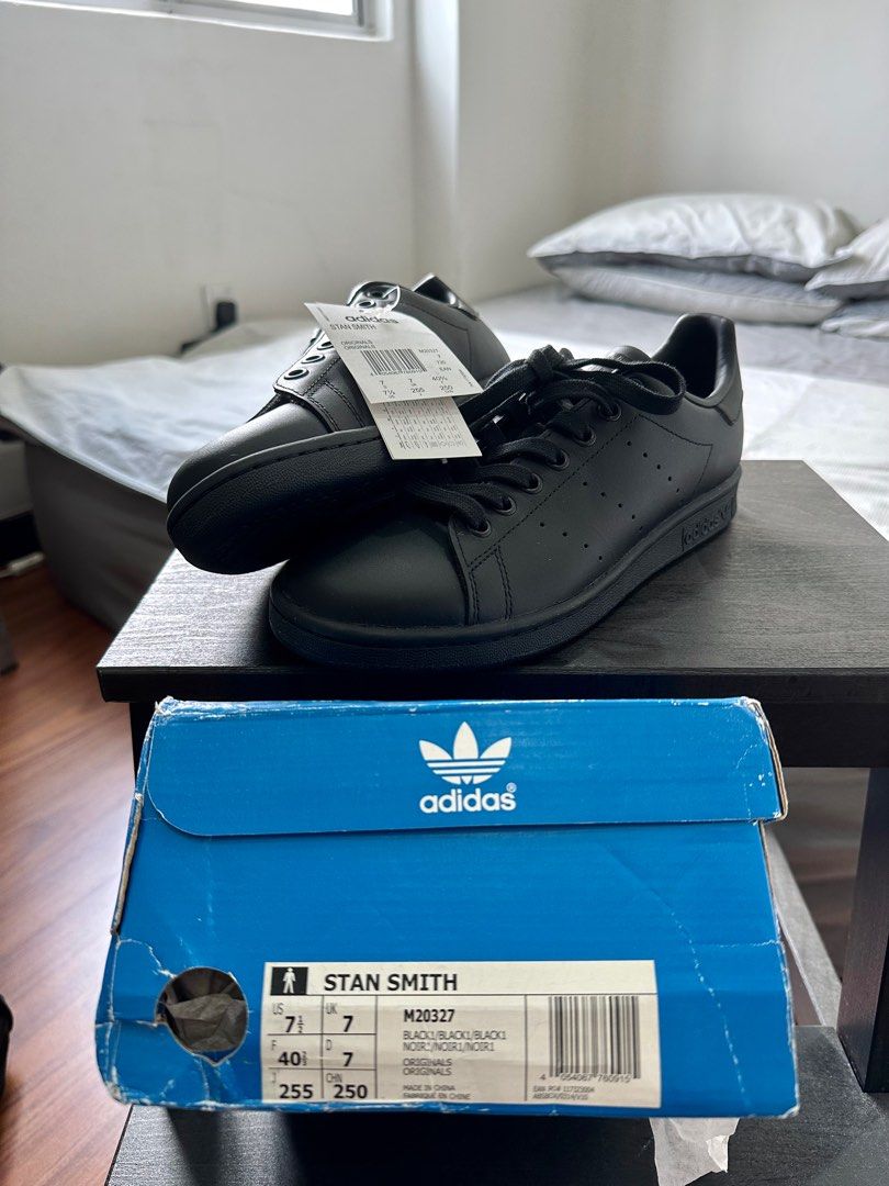 Adidas Stan Smith All Black Men s Fashion Footwear Sneakers