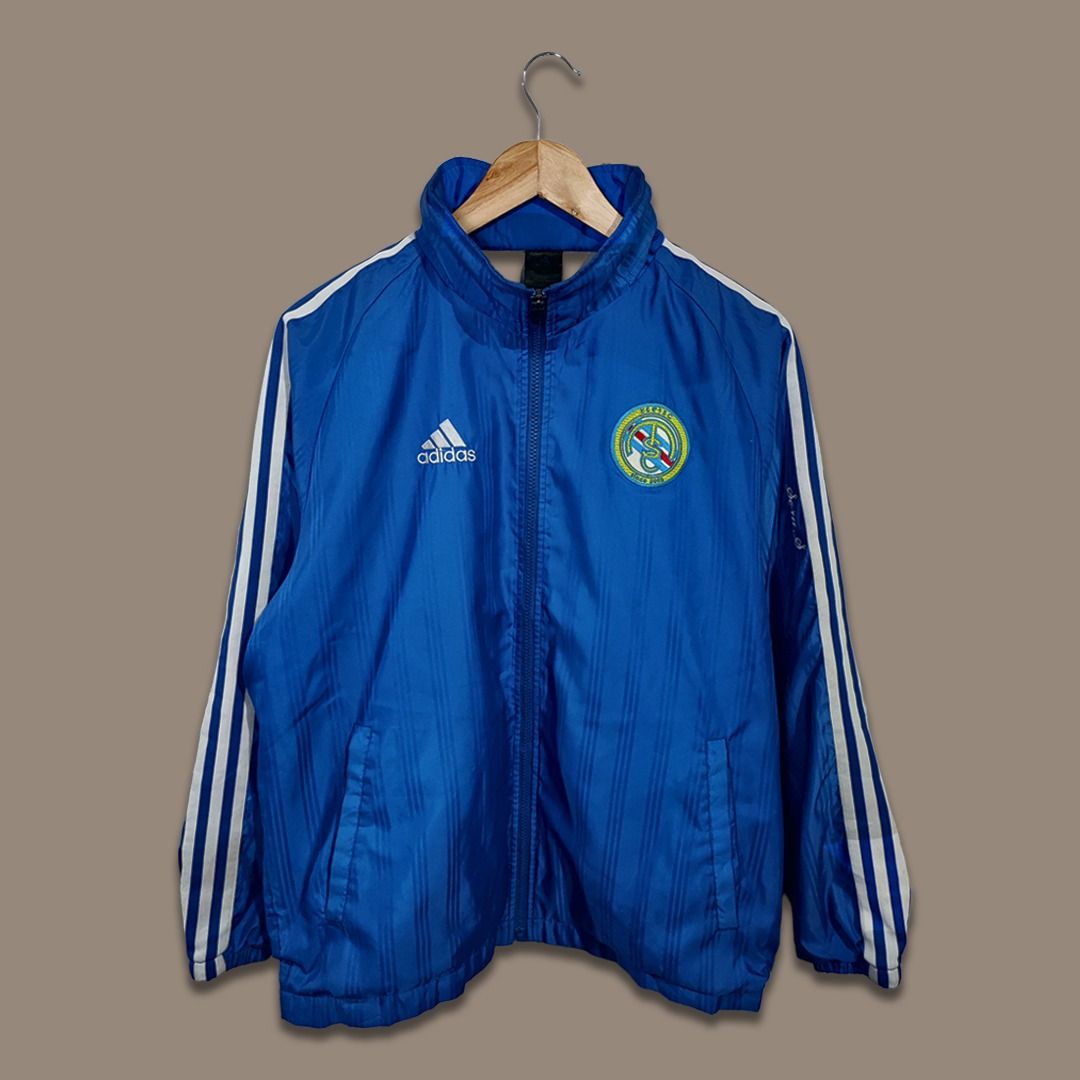 00'S adidas Premier League Chelsea FC Ripstop Back Logo Windbreaker Men's L size / eaa515500