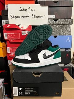 Air Jordan 1 Low Mystic Green Size 8.5 US Mens