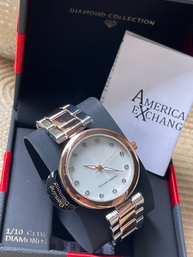American exchange best sale watch genuine diamond