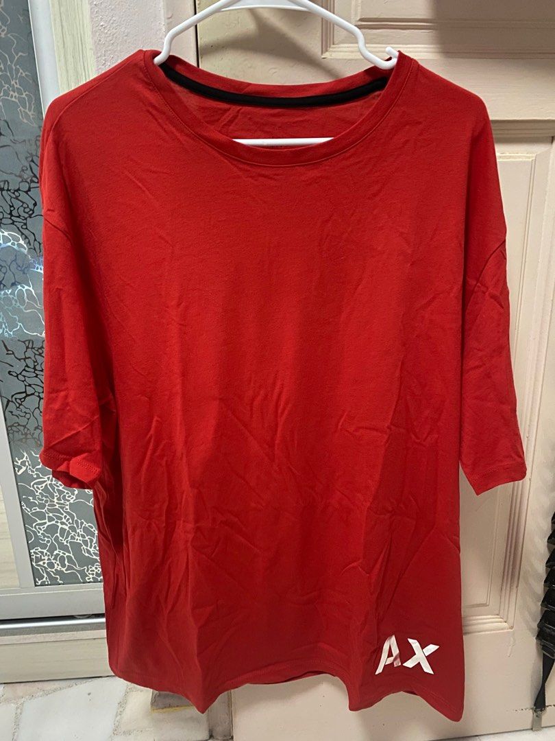 Red armani clearance exchange t shirt