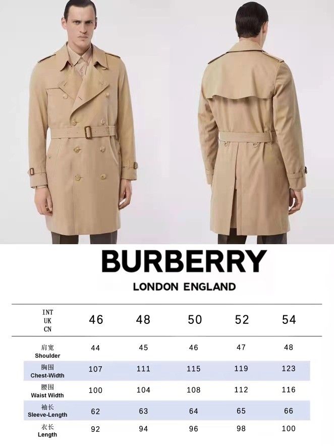 Burberry Men's Kensington Heritage Trench Coat - Honey - Size 34
