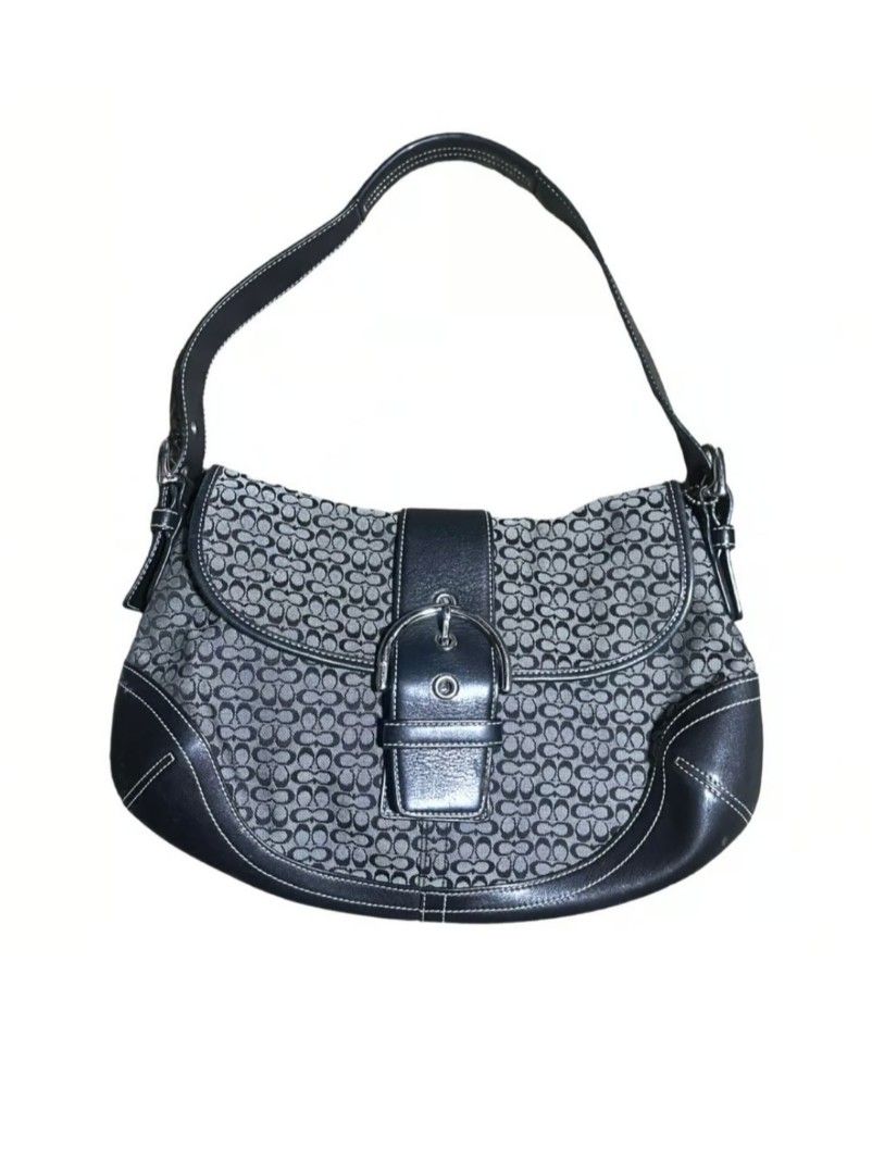 Coach - Authenticated Signature Sufflette Handbag - Cloth Brown for Women, Never Worn