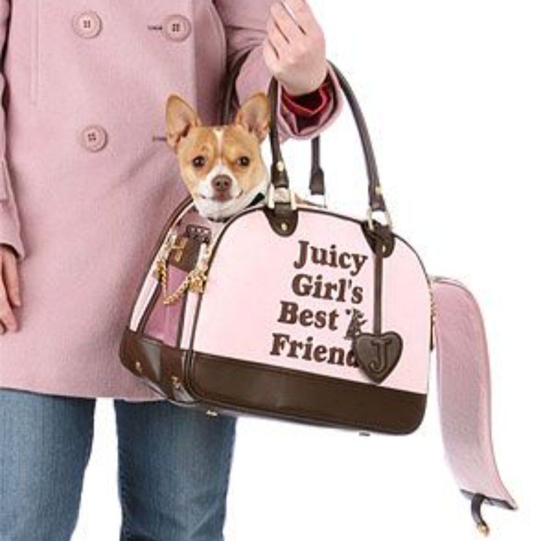 Juicy couture pet hotsell carrier bag