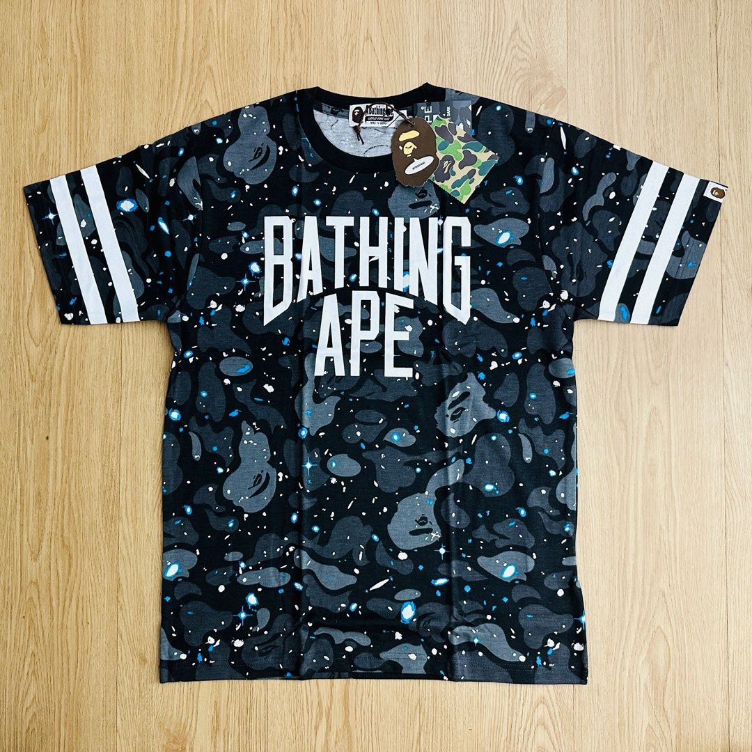 A Bathing Ape Glow in the dark Galaxy Space Tee Black Camo