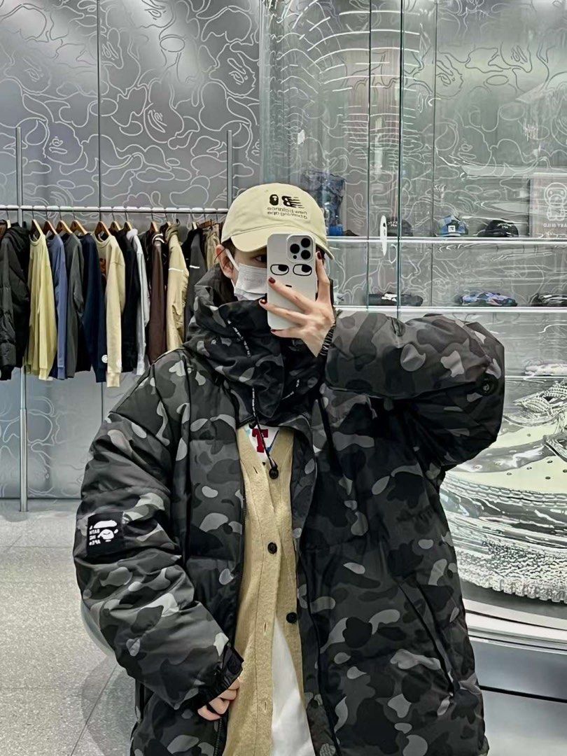 BAPE COLOR CAMO RELAXED FIT DOWN JACKET Men s Fashion Coats Jackets and Outerwear on Carousell