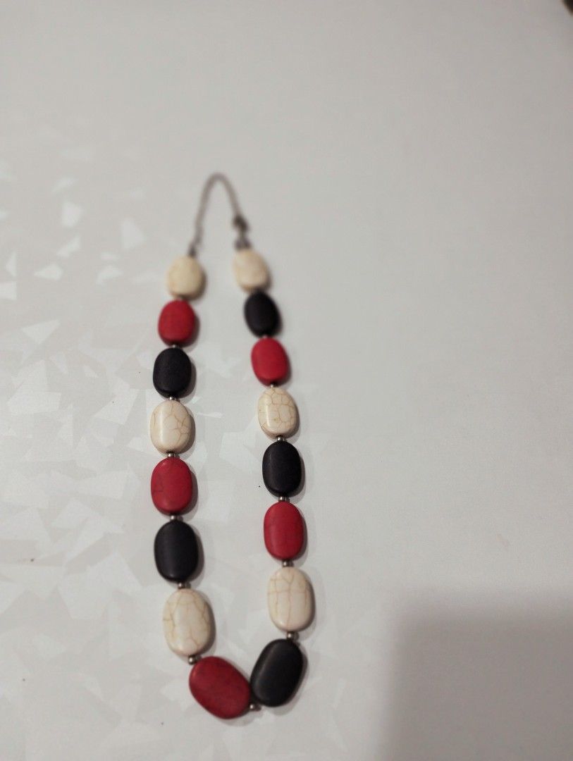 Black white and red Necklace Women s Fashion Jewelry