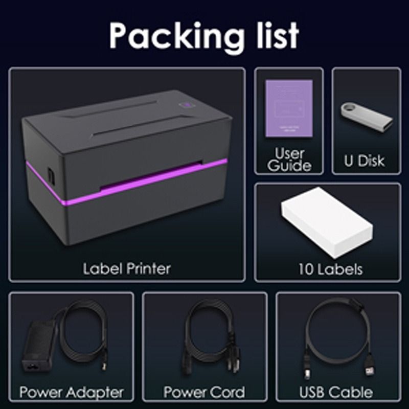 Bluetooth/USB Label Printer No ink needed Shopee/lazada/qoo10 labels