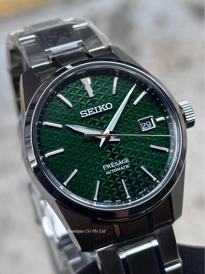 Brand New Seiko Presage Sharp Edged Green Dial Automatic Watch SARX079  SPB169, Men's Fashion, Watches & Accessories, Watches on Carousell