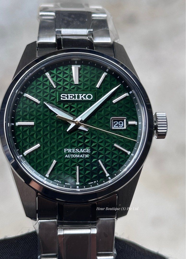 Brand New Seiko Presage Sharp Edged Green Dial Automatic Watch SARX079 SPB169 Men s Fashion Watches Accessories Watches on Carousell