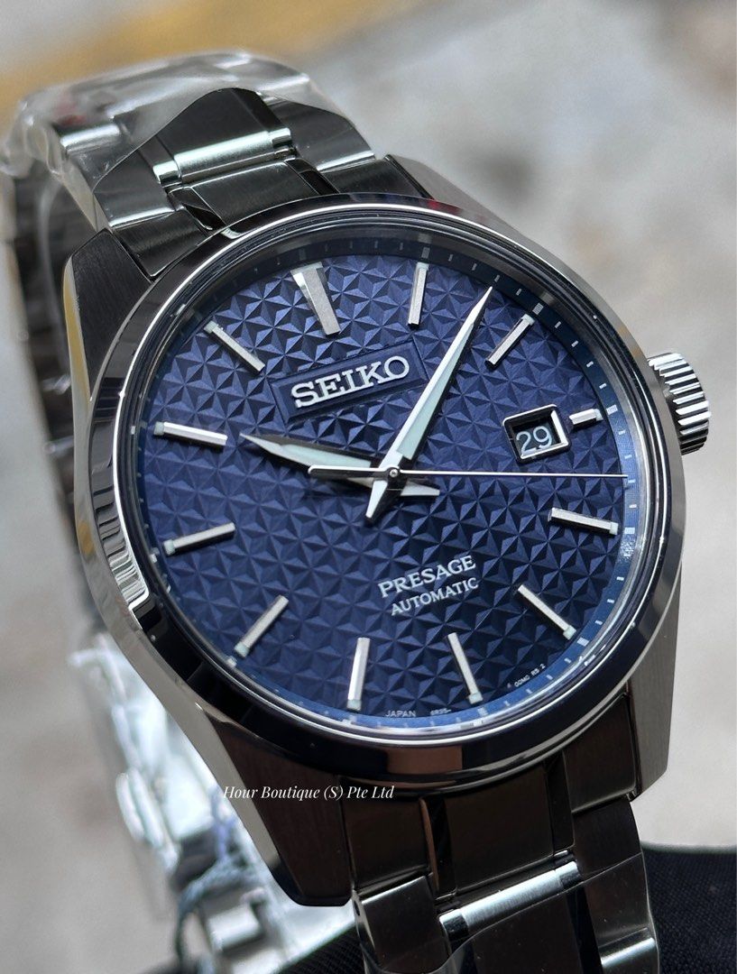 Brand New Seiko Presage Sharp Edged Blue Dial Automatic Watch SARX077  SPB167j1, Men's Fashion, Watches & Accessories, Watches on Carousell