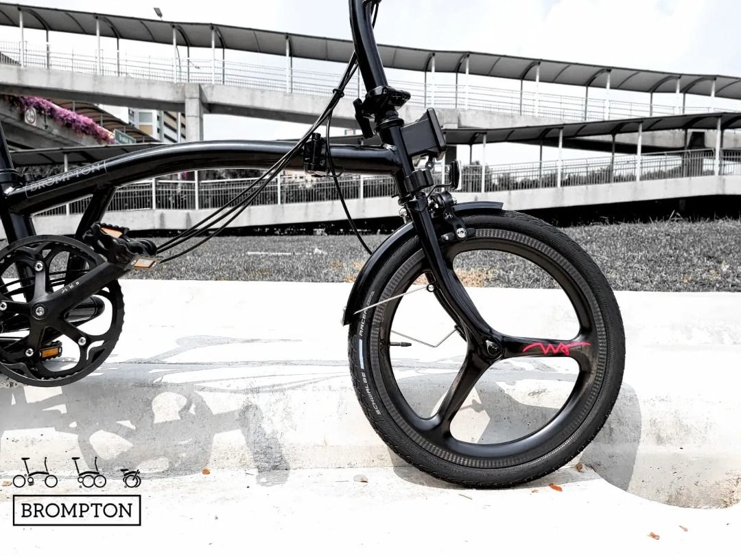 Brompton Wheels Int Gear Hub w Trispoke Front Wheel, Sports Equipment ...