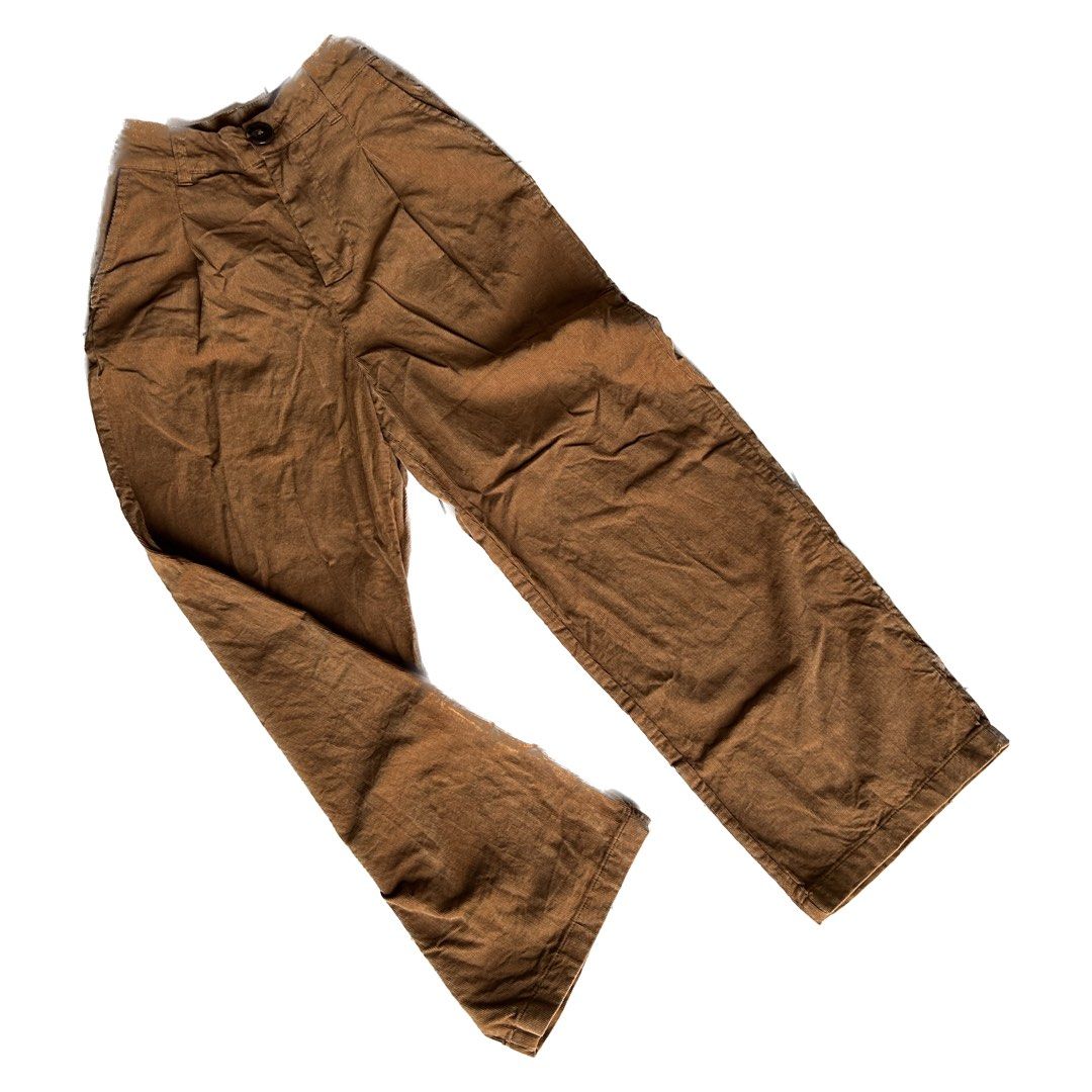 Brown straight cut corduroy pants, Women's Fashion, Bottoms, Other Bottoms  on Carousell