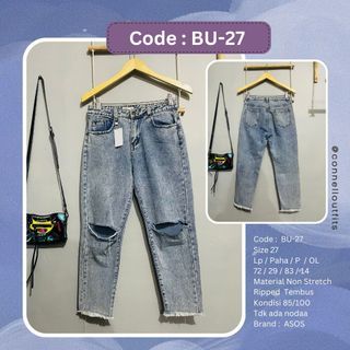 BU-27 Preloved Celana Ripped Jeans ASOS