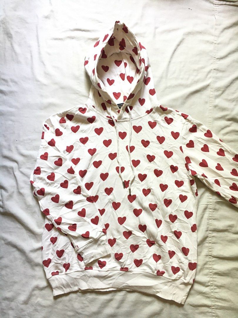 Burberry heart hoodie sale