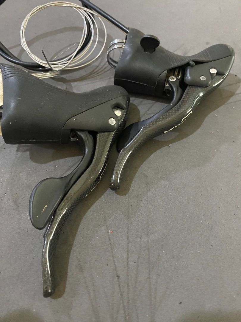 Campagnolo Centaur 10 Speed Carbon shifter (Category: Bicycles) located in Quezon City. Submitted by maarme (Listing ID 1215638419, Image 2). Description: Campagnolo Centaur 10 Speed Carbon shifter. Good as new. No trades. Meet up BGC, Tomas Morato, Nuvali. 09189276110. Thanks for looking.