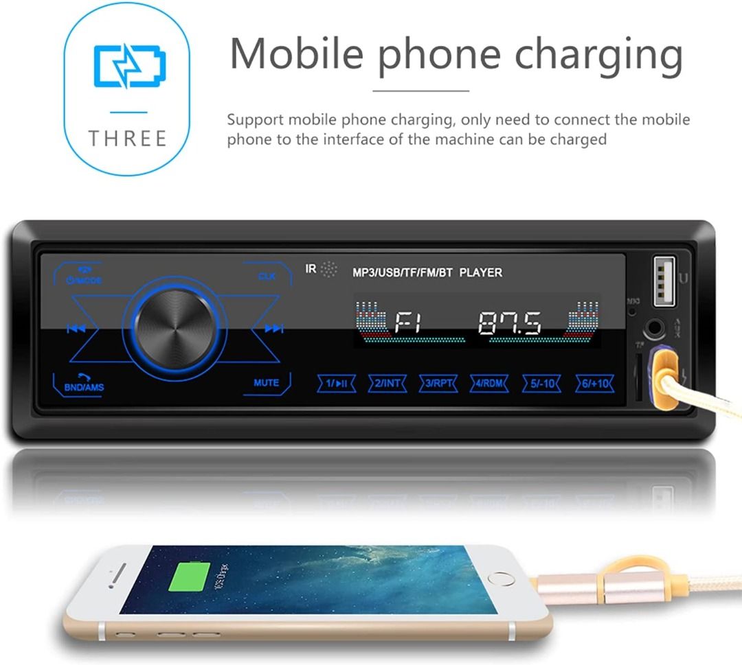 Car Bluetooth MP3 Player SWMM10 M10 Single 1 DIN Car Stereo MP3 Player