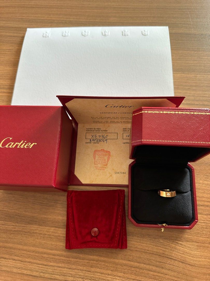 Cartier ring packaging sale