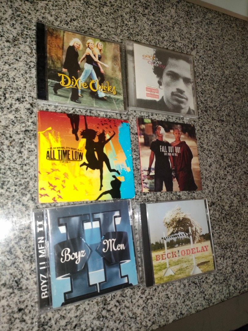 Cds for sale (Category: CDs & DVDs) located in Cabuyao City. Submitted by boozerboy21 (Listing ID 1215678422, Image 2). Description: For sale cds: All time low - 400 Fall Out Boy - 400 Eagle Eye Cherry - 250 Dixie Chicks - 250 Beck - 250 each Alexis on fire -250 each Marcy Playground - 250 Papa Fritas - 250 Payment thru Gcash Shipping via J&T, Lalamove Thanks admins 🙏.